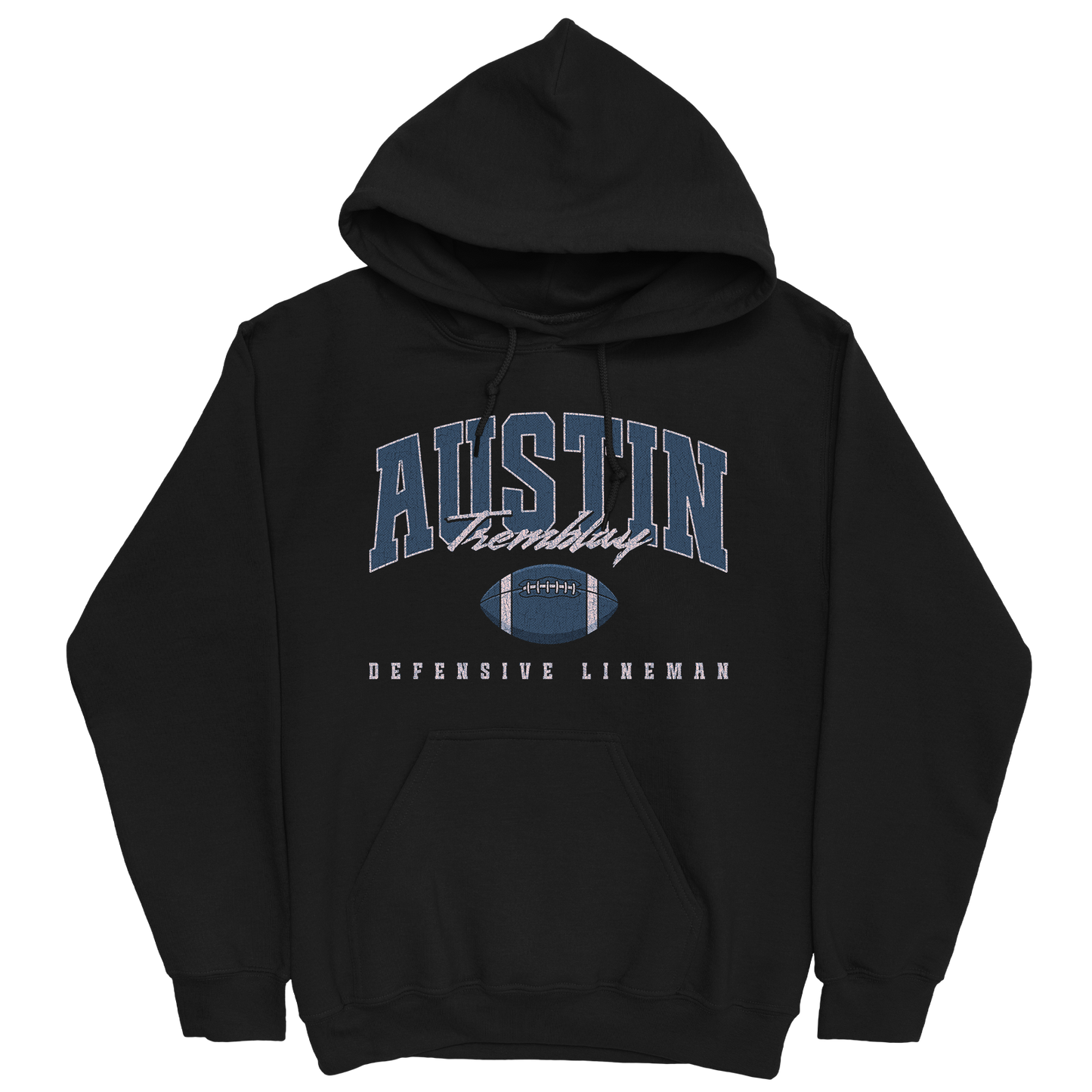 AUSTIN TREMBLAY RETRO BLACK HOODIE
