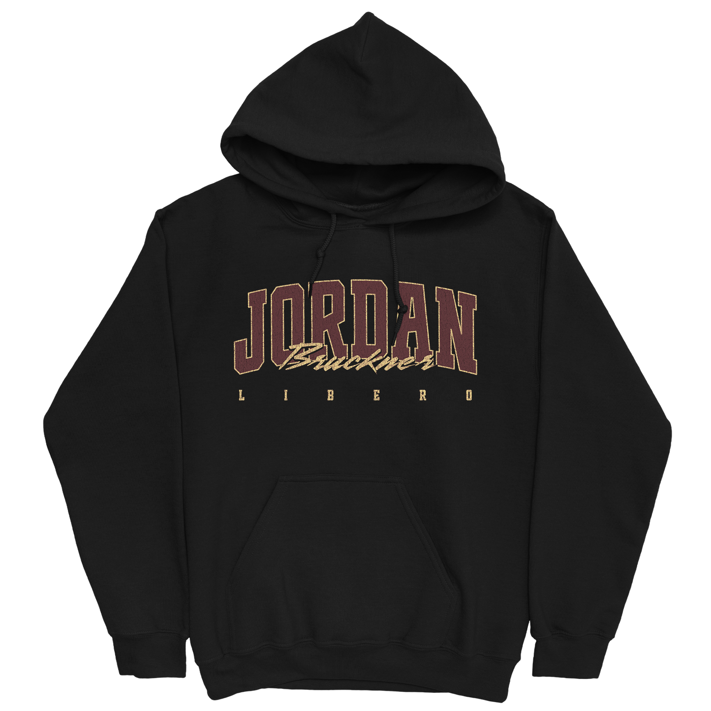 JORDAN BRUCKNER RETRO BLACK HOODIE