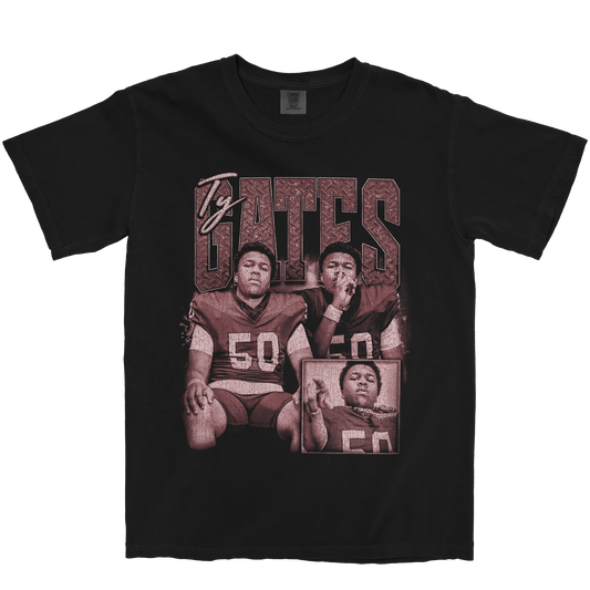 TY GATES GRAPHIC BLACK TEE