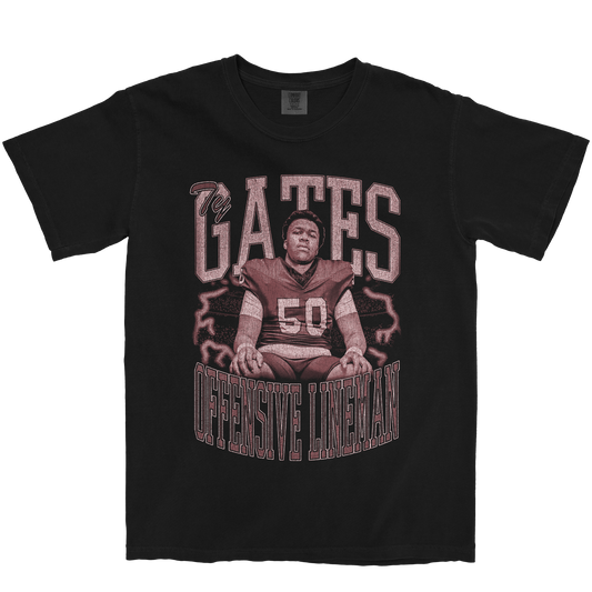 TY GATES VINTAGE BLACK TEE