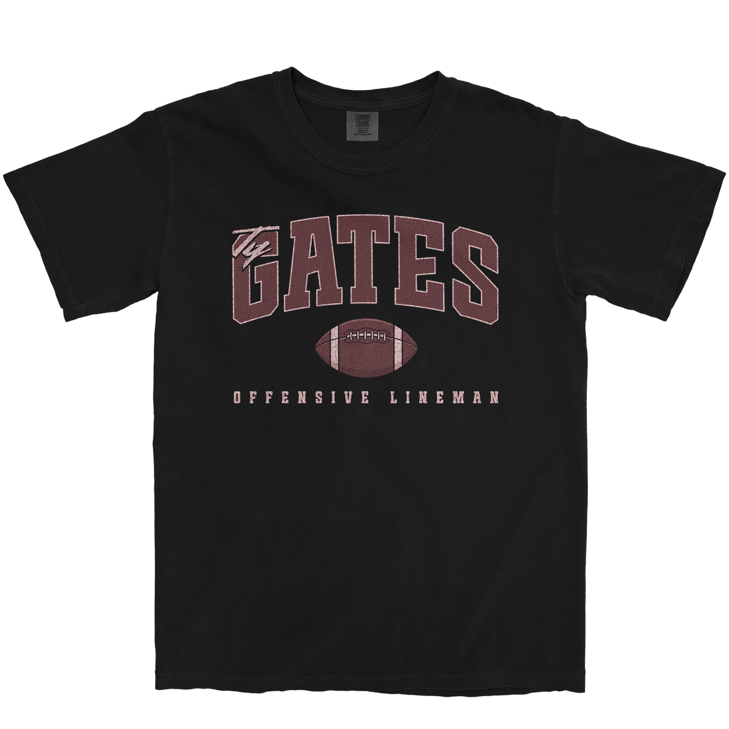 TY GATES RETRO BLACK TEE