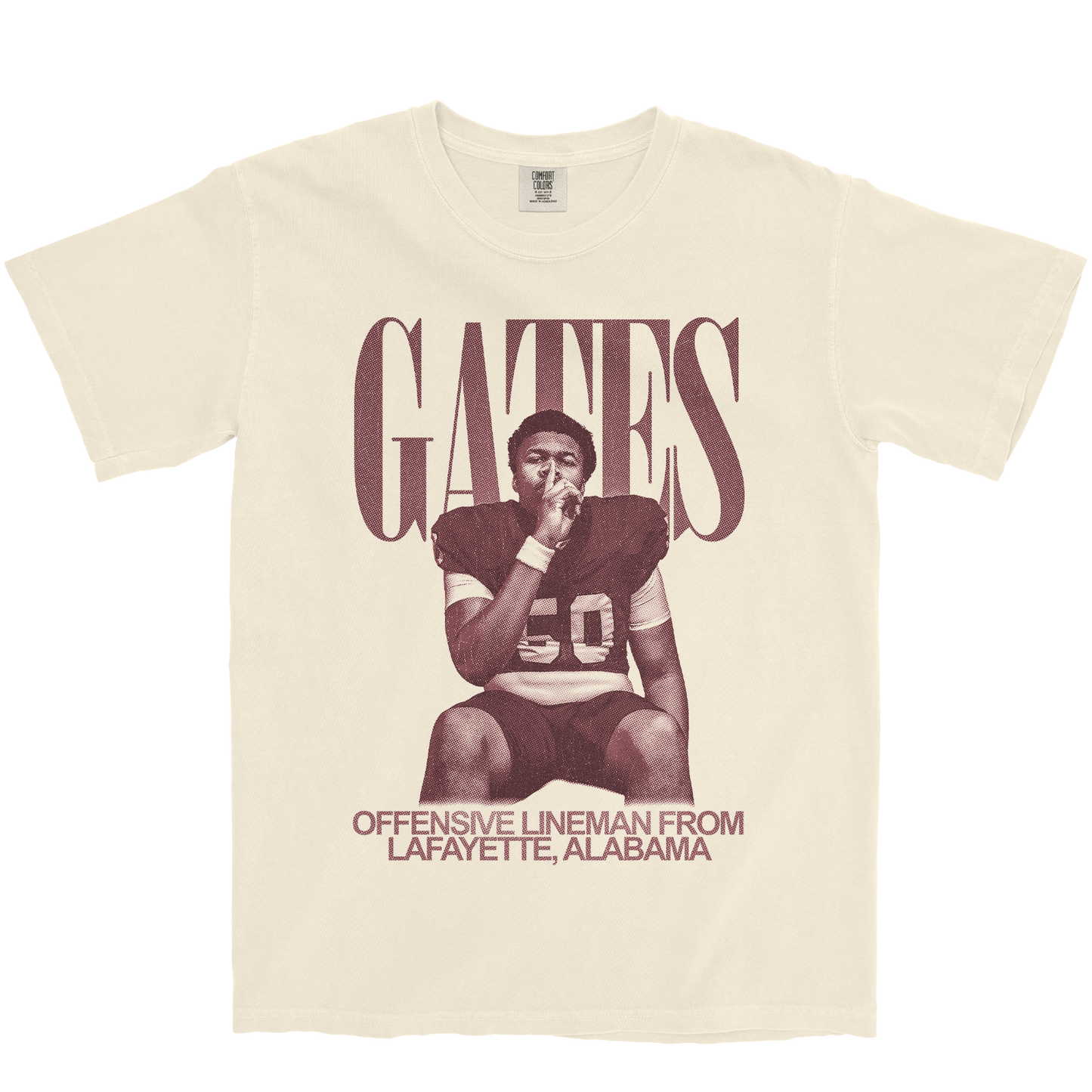TY GATES VINTAGE IVORY TEE