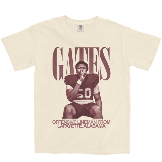 TY GATES VINTAGE IVORY TEE