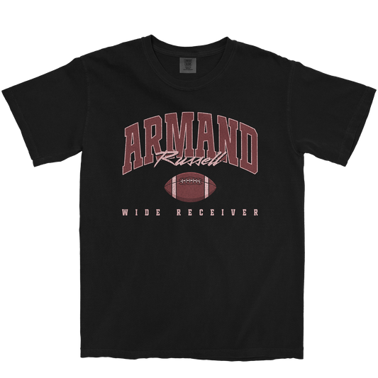 ARMAND RUSSELL RETRO BLACK TEE