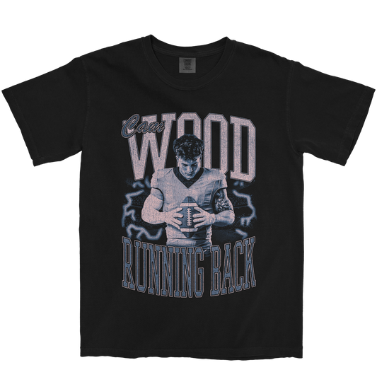 CAM WOOD VINTAGE BLACK TEE