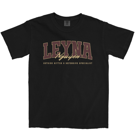 LEYNA NGUYEN RETRO BLACK TEE