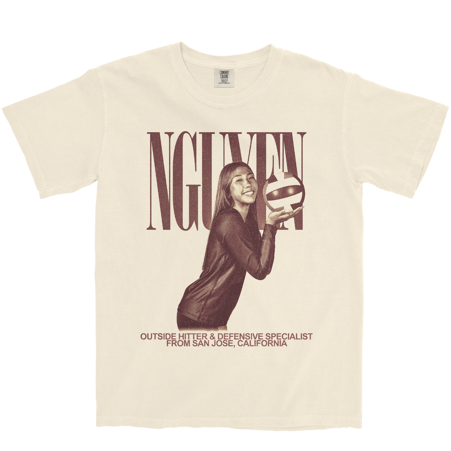 LEYNA NGUYEN VINTAGE IVORY TEE
