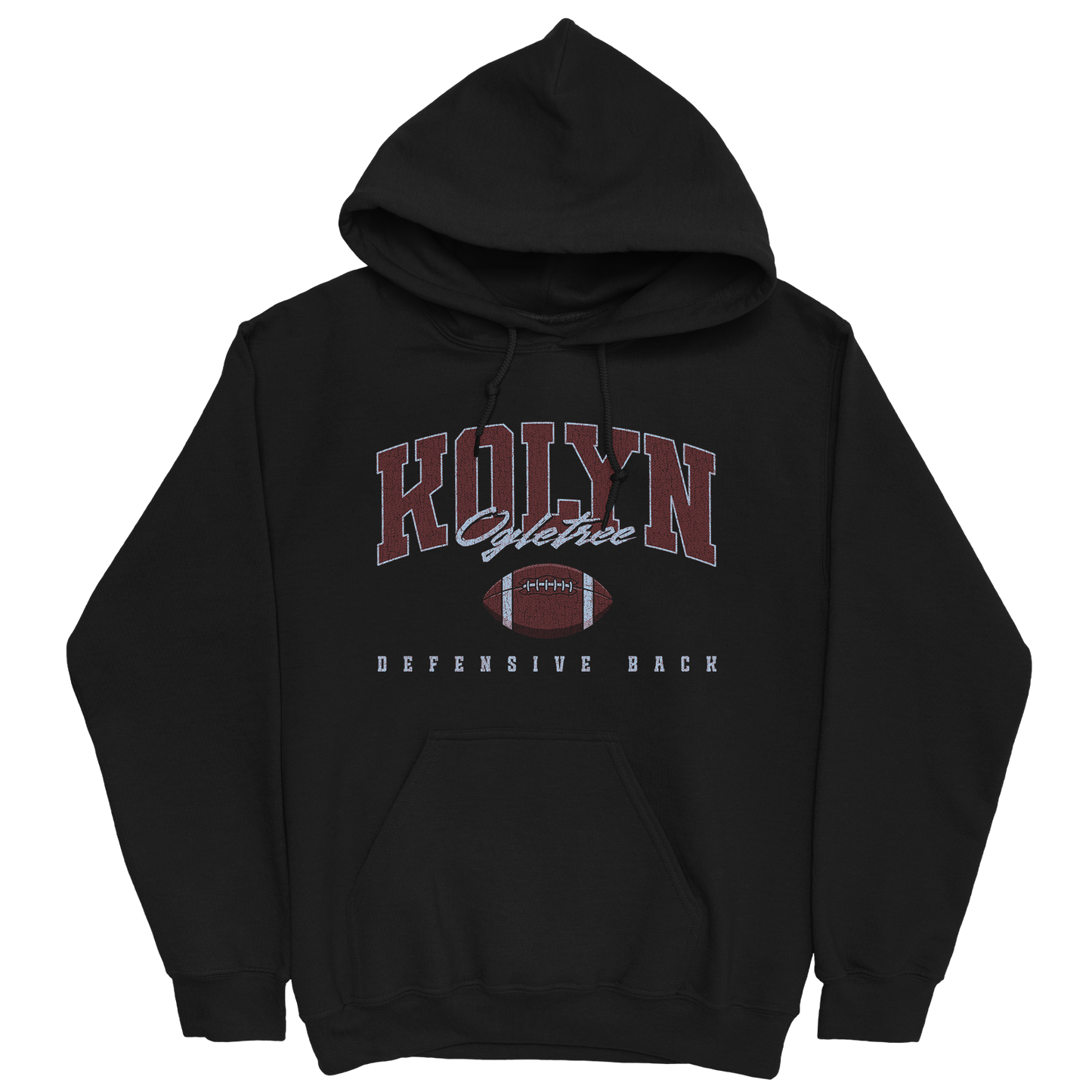 KOLYN OGLETREE RETRO BLACK HOODIE