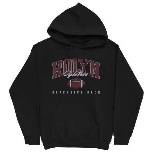 KOLYN OGLETREE RETRO BLACK HOODIE