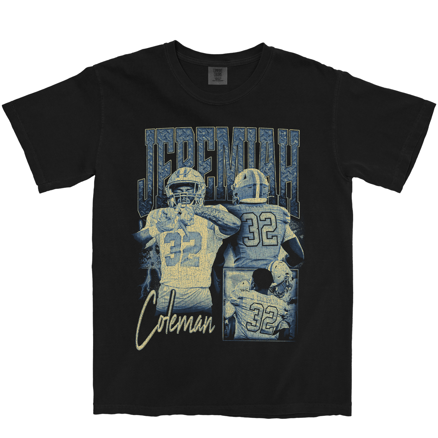 JEREMIAH COLEMAN GRAPHIC BLACK TEE