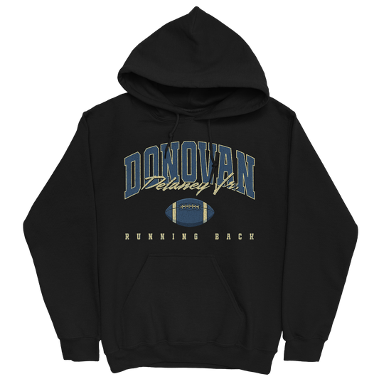 DONOVAN DELANEY JR. RETRO BLACK HOODIE