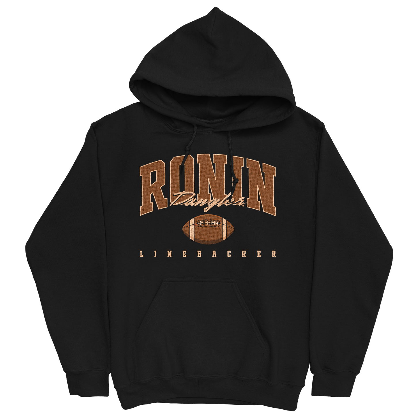 RONIN DANGLER RETRO BLACK HOODIE