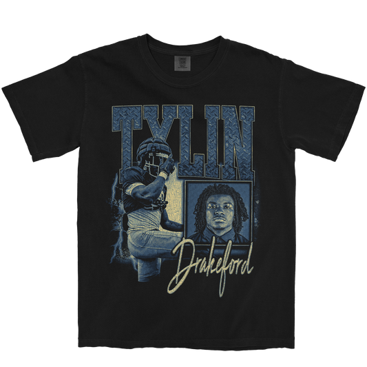 TYLIN DRAKEFORD GRAPHIC BLACK TEE