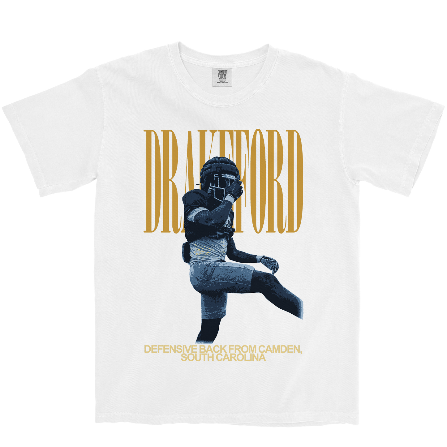 TYLIN DRAKEFORD VINTAGE WHITE TEE