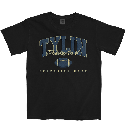 TYLIN DRAKEFORD RETRO BLACK TEE