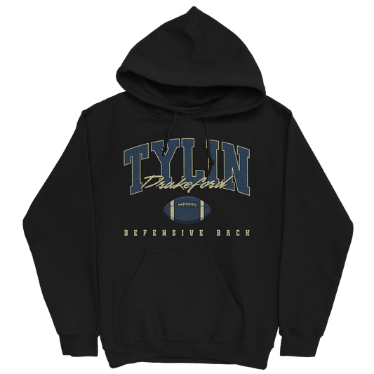 TYLIN DRAKEFORD RETRO BLACK HOODIE