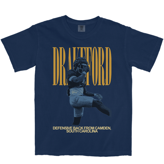TYLIN DRAKEFORD VINTAGE NAVY TEE