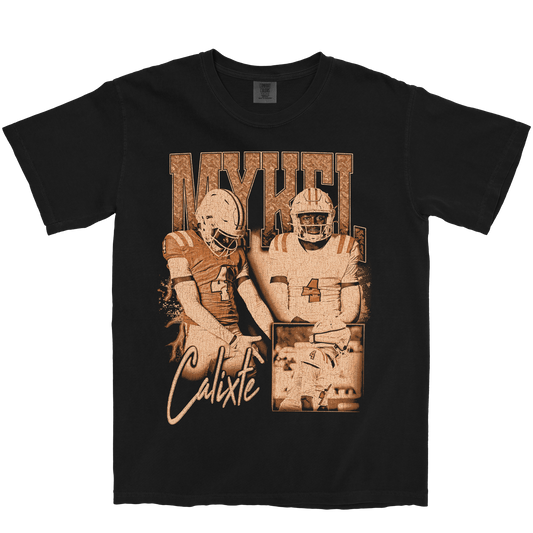 MYKEL CALIXTE GRAPHIC BLACK TEE