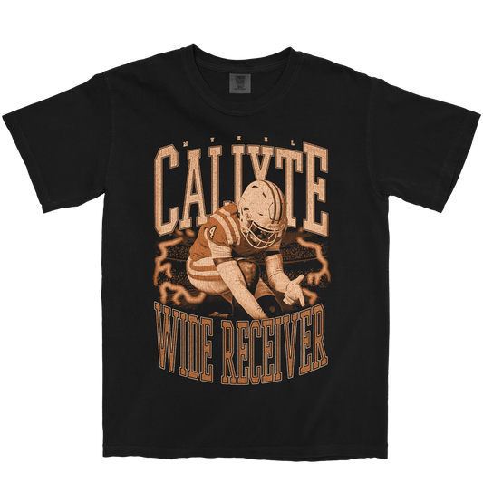 MYKEL CALIXTE VINTAGE BLACK TEE