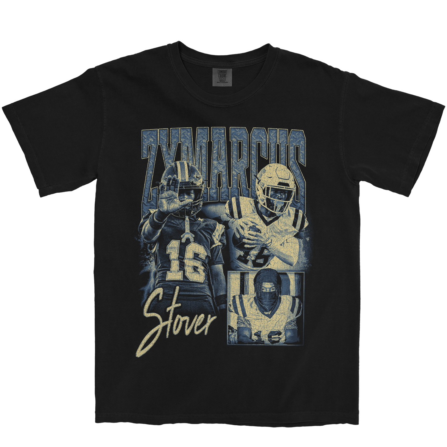 ZYMARCUS STOVER GRAPHIC BLACK TEE
