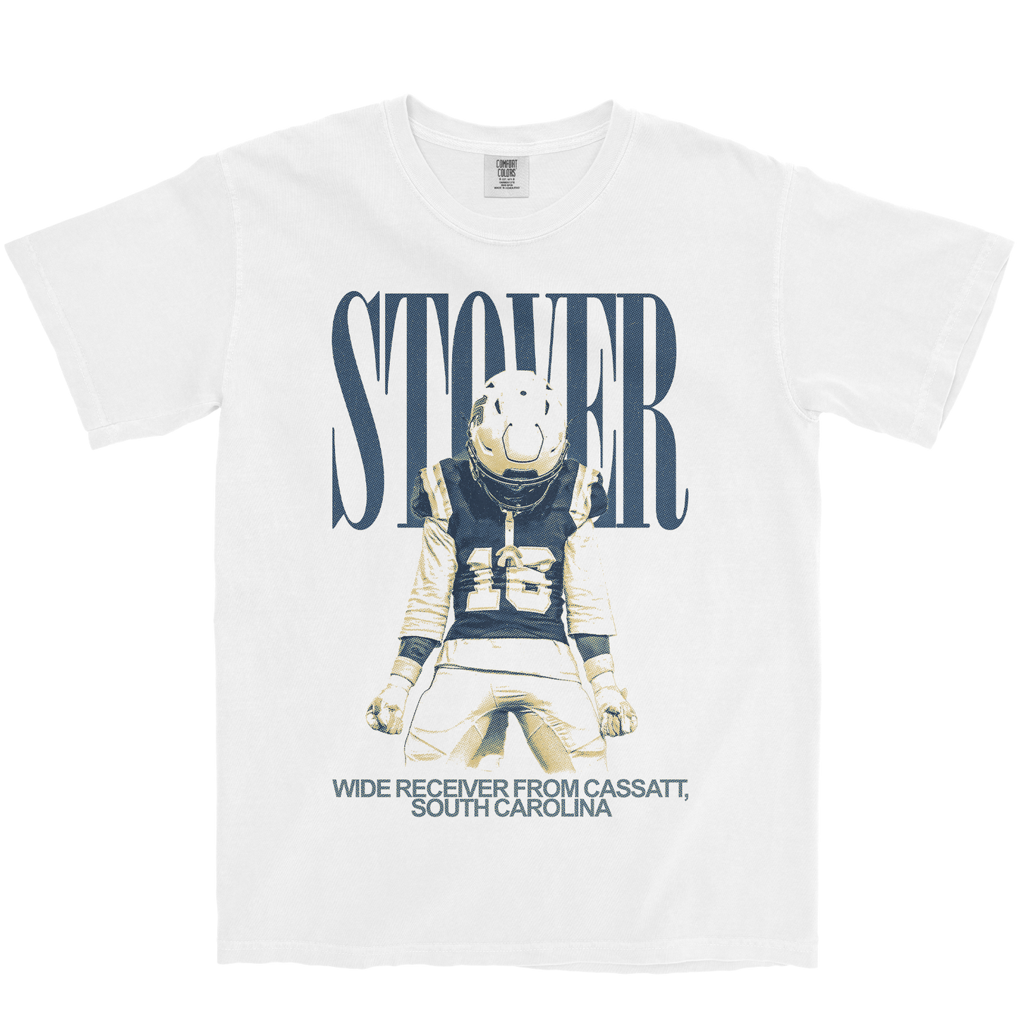 ZYMARCUS STOVER VINTAGE WHITE TEE