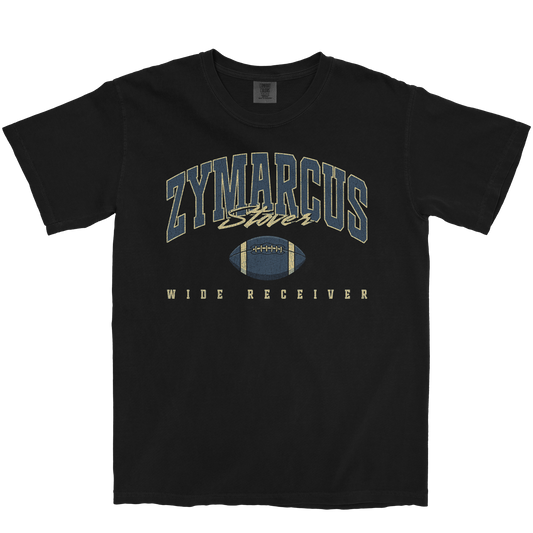 ZYMARCUS STOVER RETRO BLACK TEE