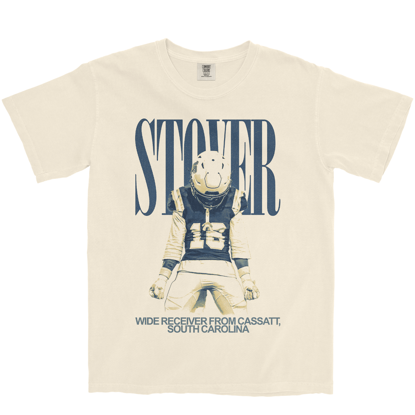 ZYMARCUS STOVER VINTAGE IVORY TEE