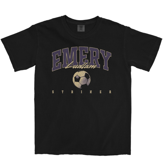 EMERY LUDLAM RETRO BLACK TEE