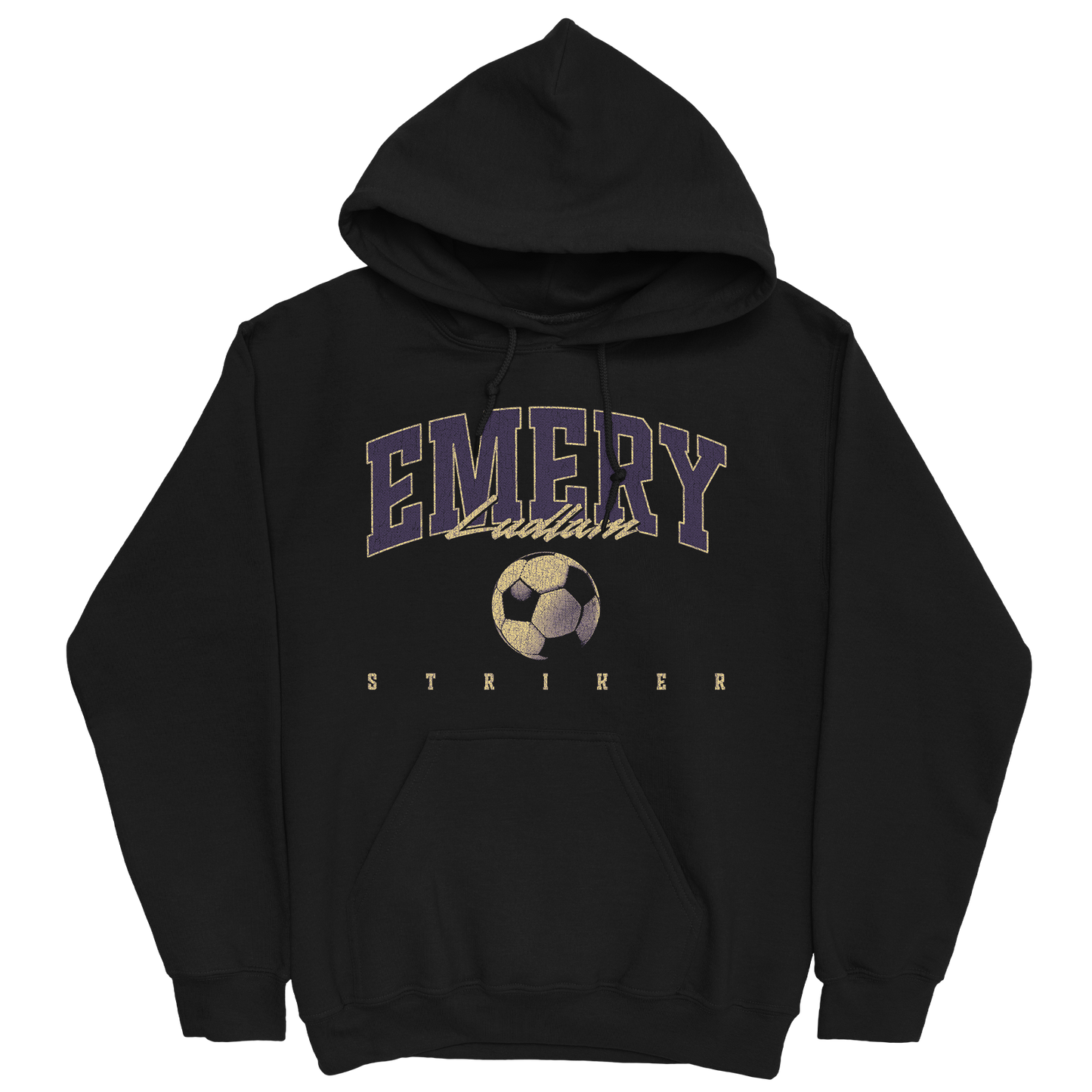 EMERY LUDLAM RETRO BLACK HOODIE