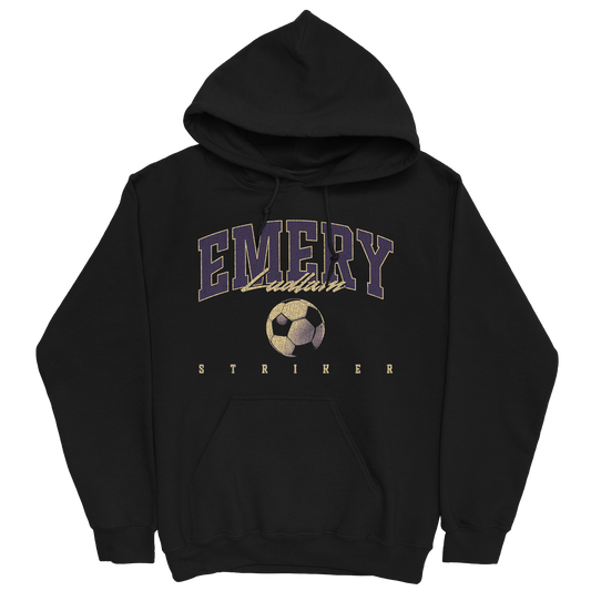 EMERY LUDLAM RETRO BLACK HOODIE