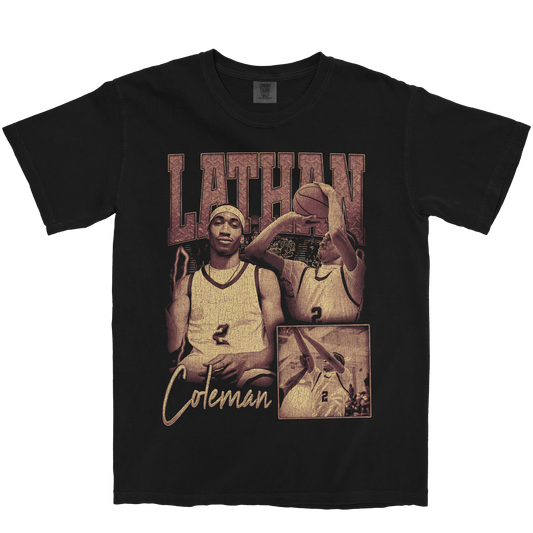 LATHAN COLEMAN GRAPHIC BLACK TEE