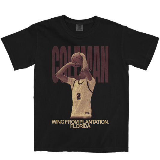 LATHAN COLEMAN VINTAGE BLACK TEE