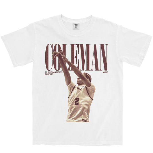LATHAN COLEMAN VINTAGE WHITE TEE