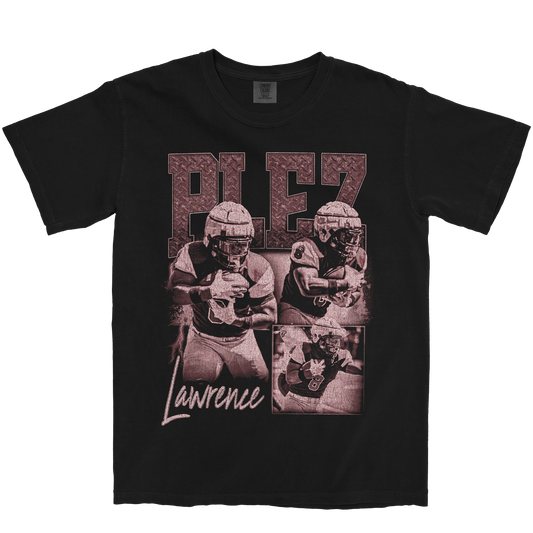 PLEZ LAWRENCE GRAPHIC BLACK TEE