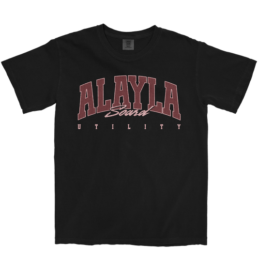 ALAYLA SOARD RETRO BLACK TEE