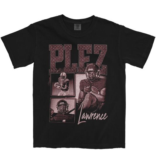 PLEZ LAWRENCE GRAPHIC BLACK TEE
