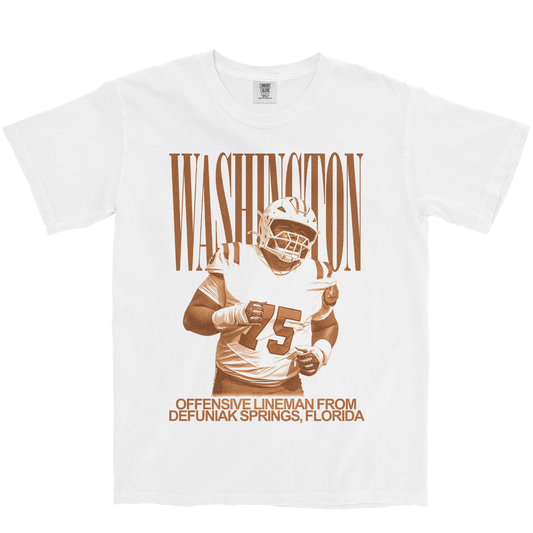 KELAN WASHINGTON VINTAGE WHITE TEE