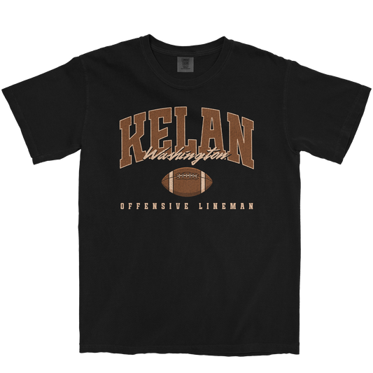KELAN WASHINGTON RETRO BLACK TEE