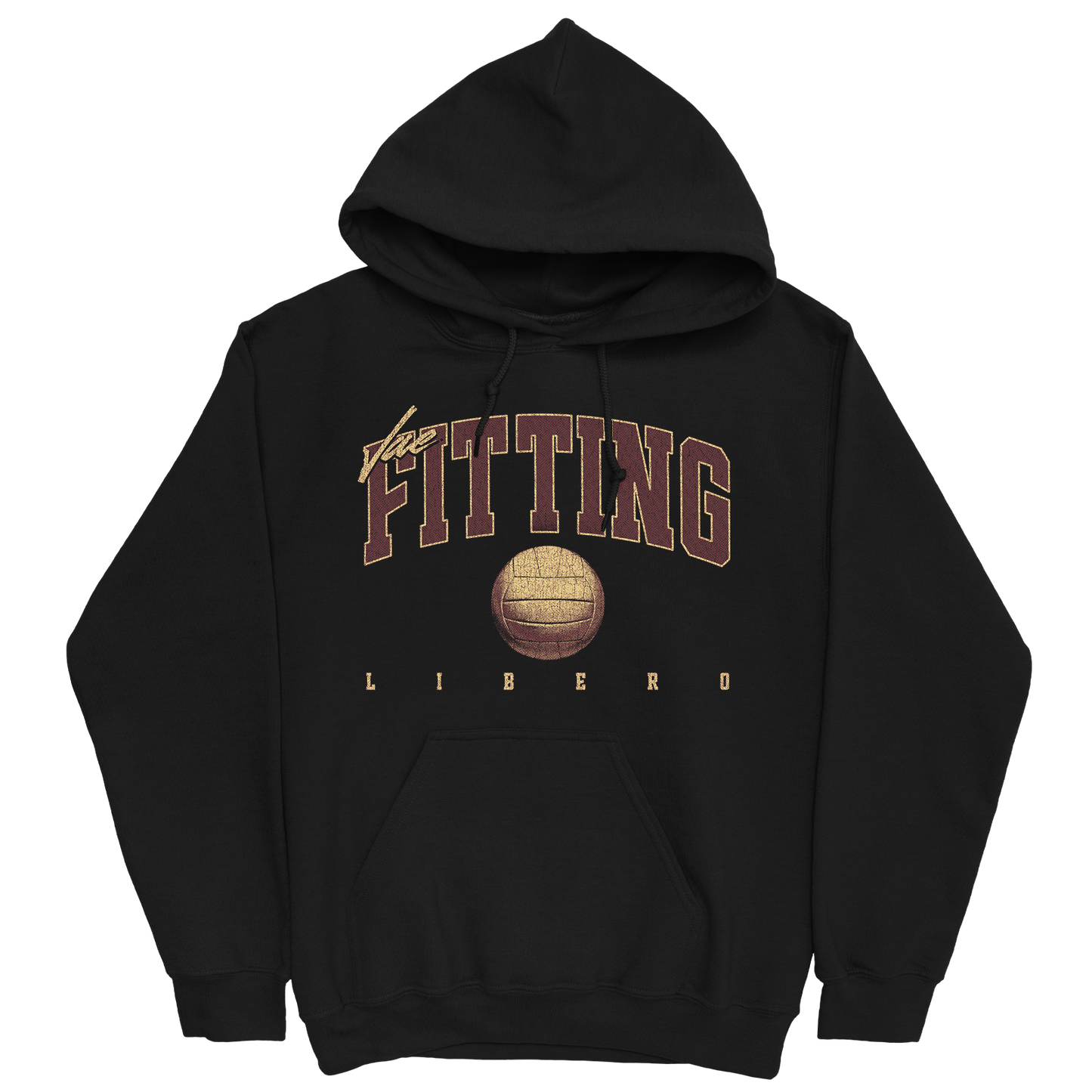 JAE FITTING RETRO BLACK HOODIE