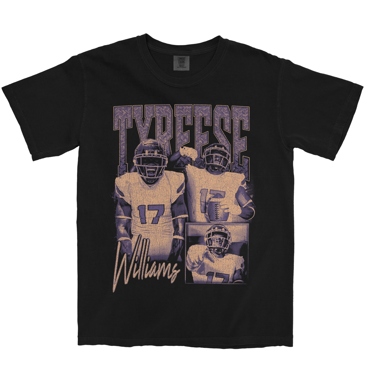 TYREESE WILLIAMS GRAPHIC BLACK TEE