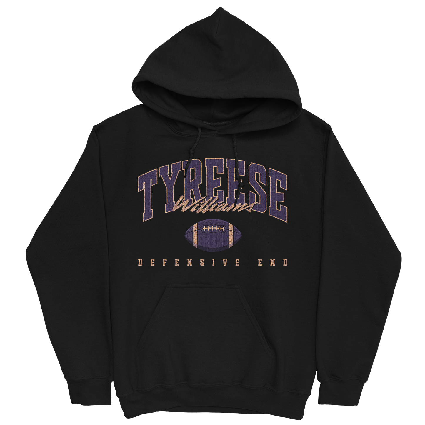 TYREESE WILLIAMS RETRO BLACK HOODIE