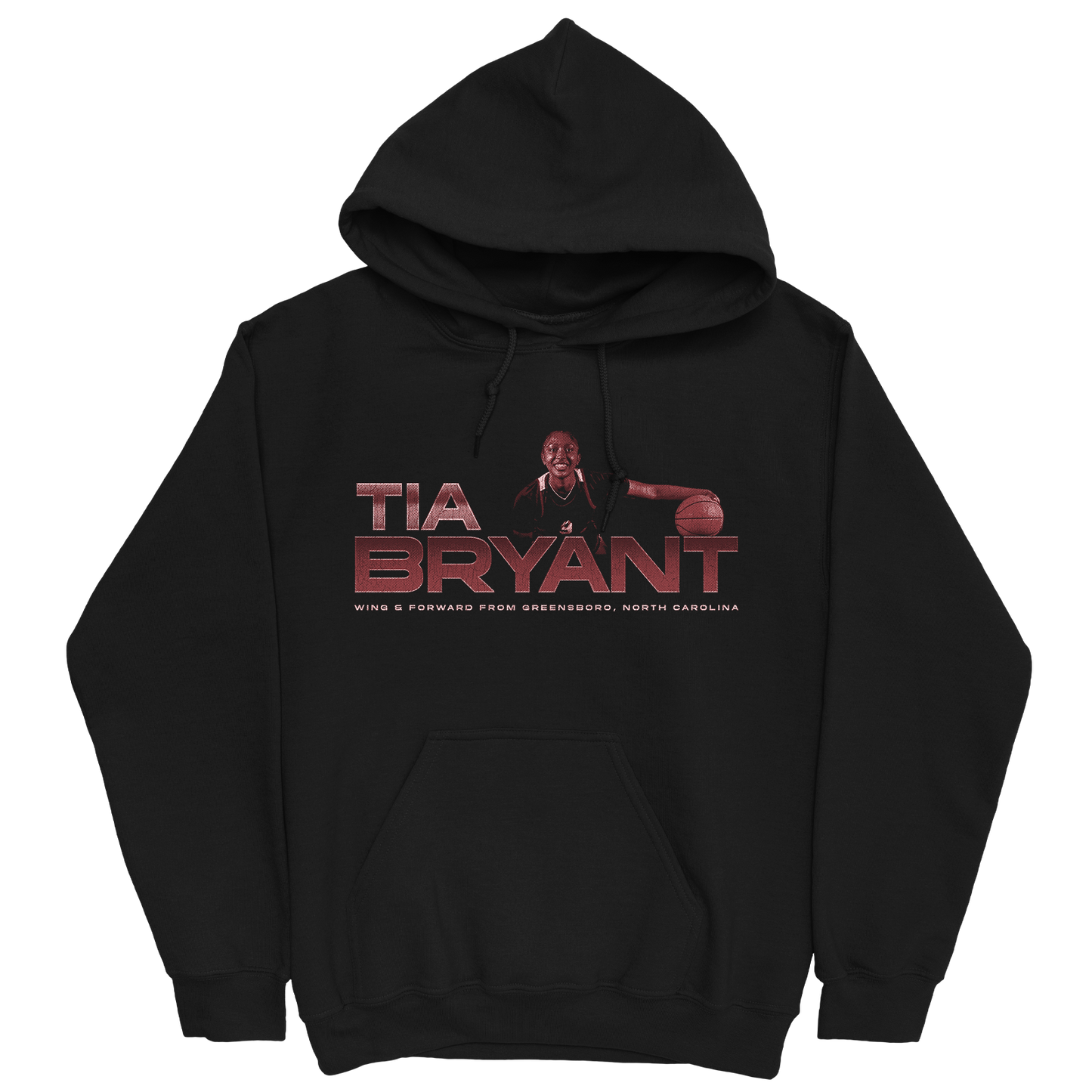 TIA BRYANT RETRO BLACK HOODIE