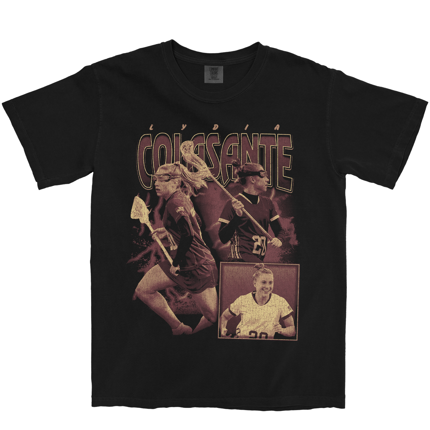 LYDIA COLASANTE GRAPHIC BLACK TEE