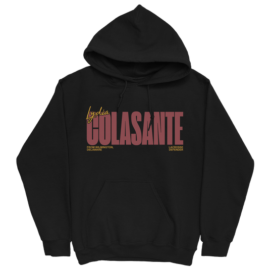 LYDIA COLASANTE RETRO BLACK HOODIE