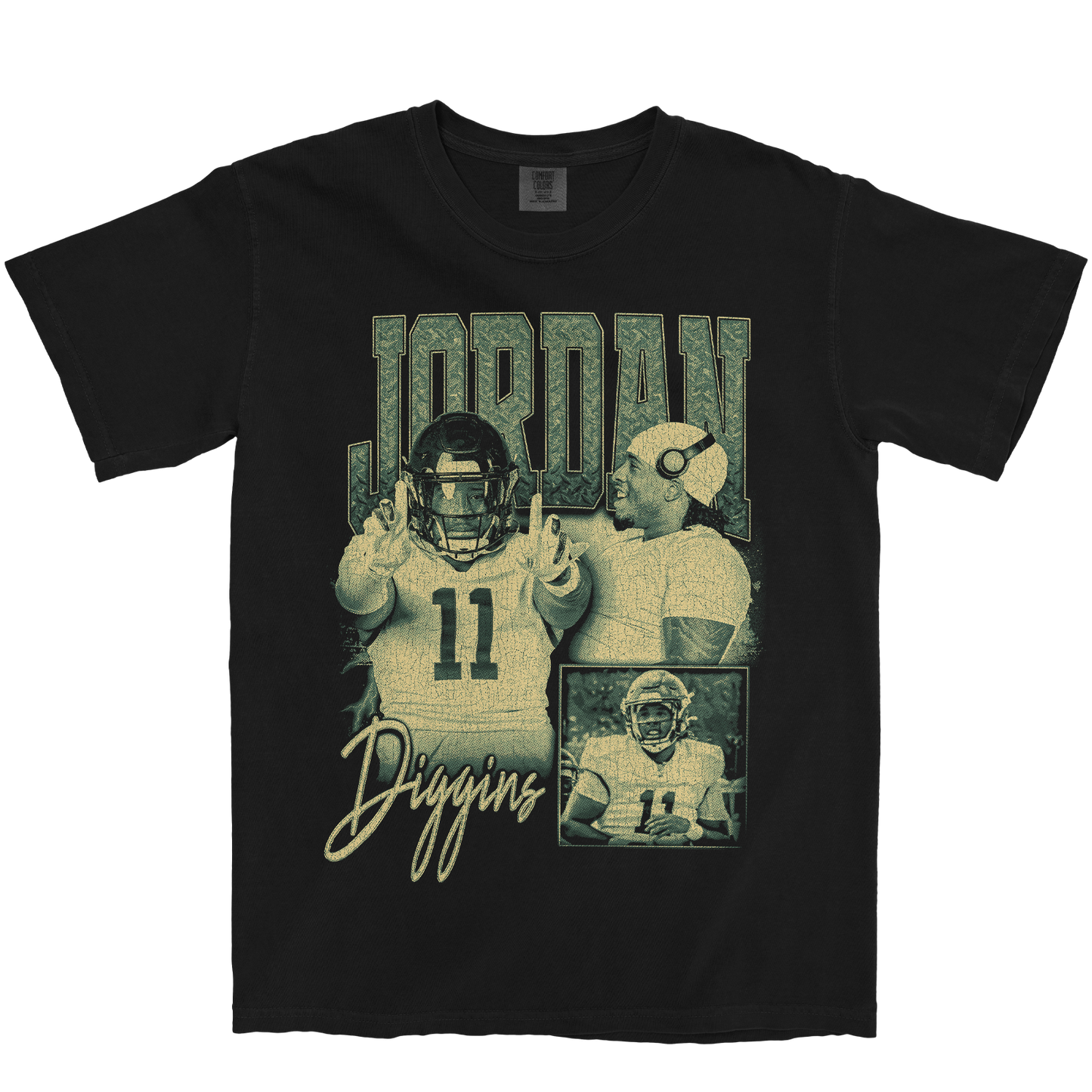 JORDAN DIGGINS GRAPHIC BLACK TEE