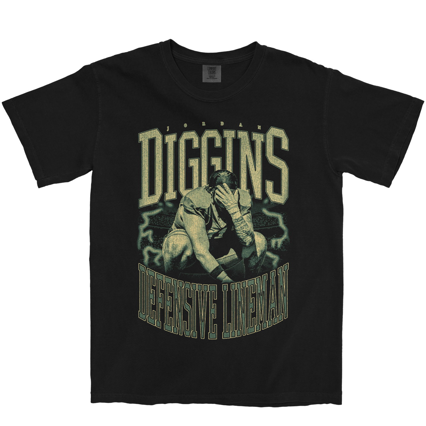 JORDAN DIGGINS VINTAGE BLACK TEE