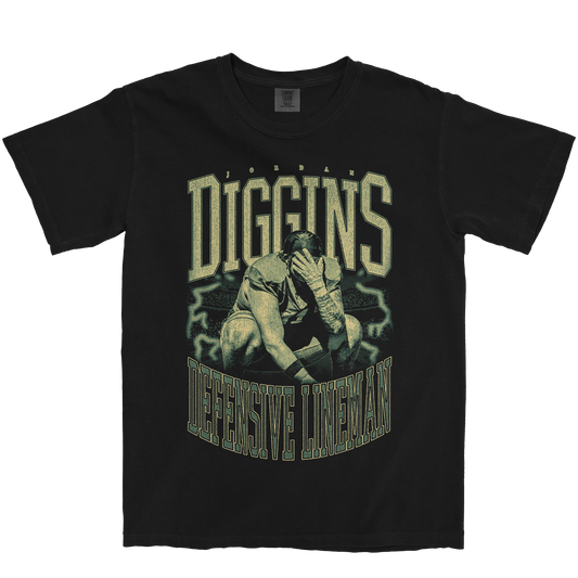 JORDAN DIGGINS VINTAGE BLACK TEE