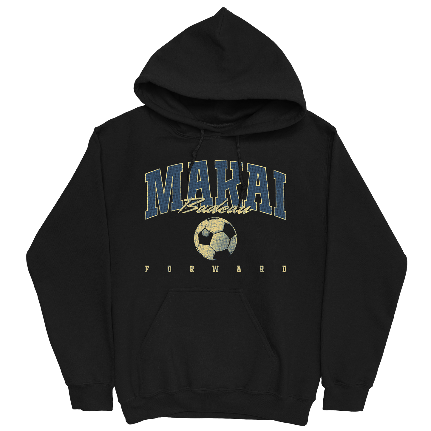 MAKAI BADEAU RETRO BLACK HOODIE