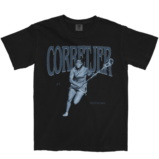 SOPHIA CORRETJER VINTAGE BLACK TEE