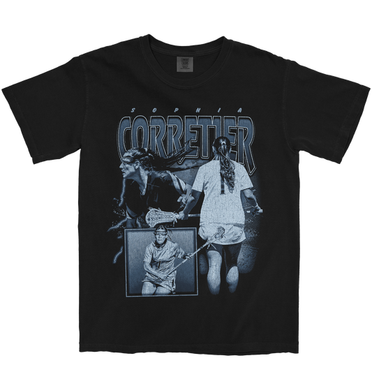 SOPHIA CORRETJER GRAPHIC BLACK TEE